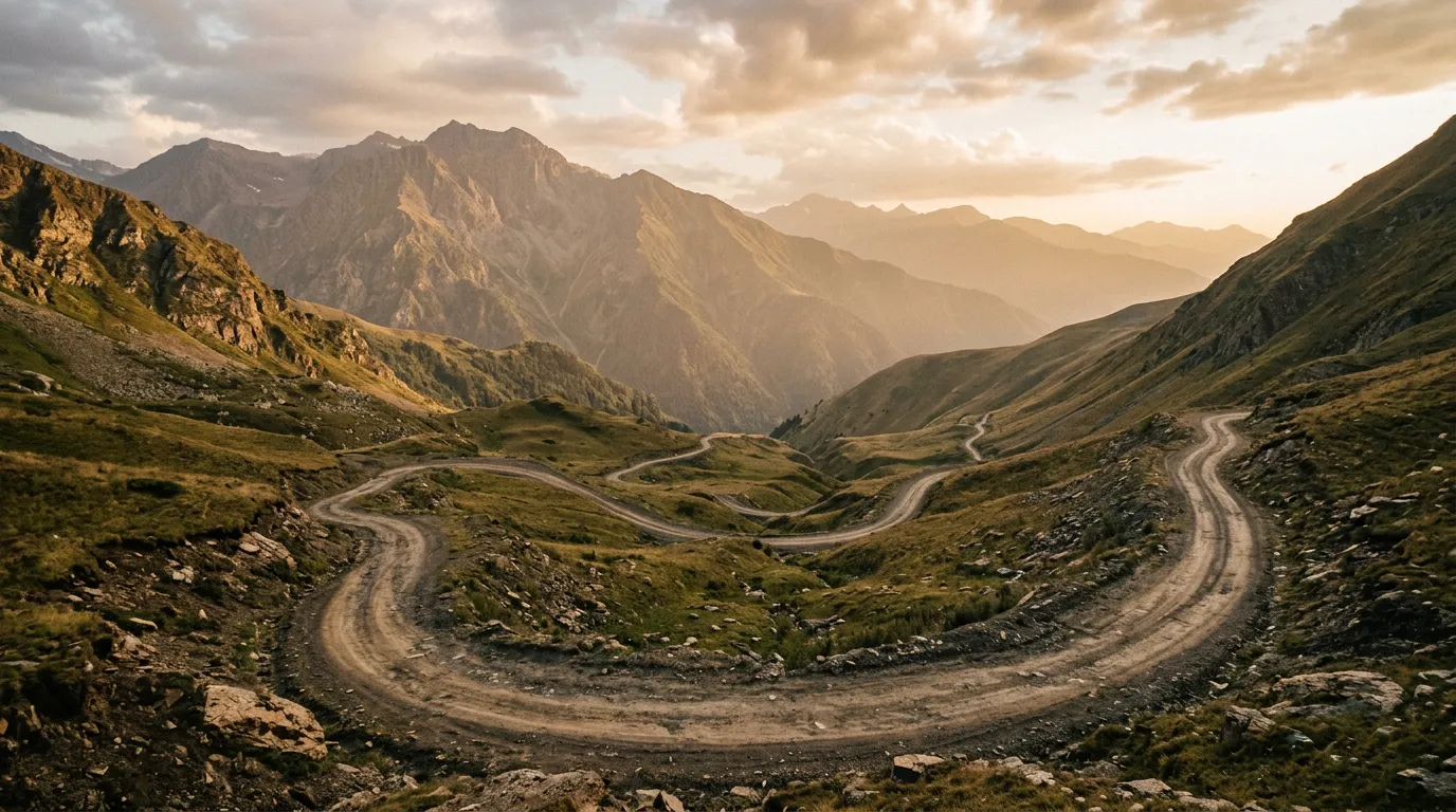 Перевал Абано — грунтовая дорога в Тушети
